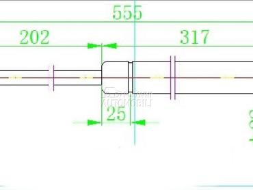 AMORTIZER GEPEK VRATA (555L-58 za Mazda Tribute od 2002. do 2008. god.