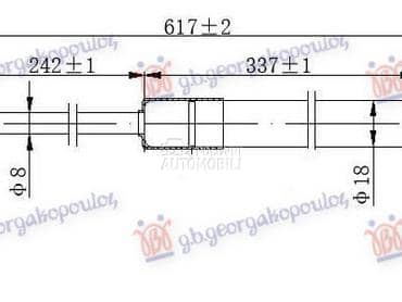 AMORTIZER GEPEK VRATA... za Renault Talisman za 2015. god.