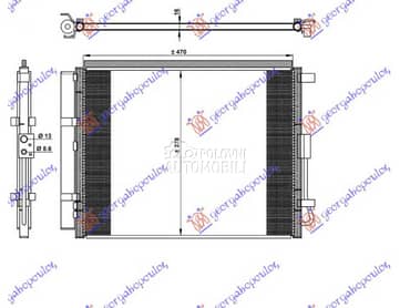 HLADNJAK KLIME 1.6 T-GDI... za Kia cee`d od 2013. do 2015. god.