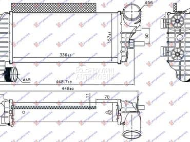 HLADNJAK INTERKULERA... za Ford Transit Connect od 2013. do 2019. god.