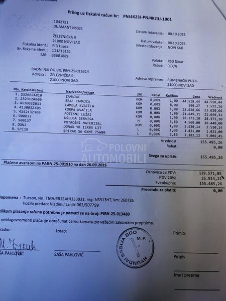 Hyundai Tucson 1.7 prvi vlasnk, nov