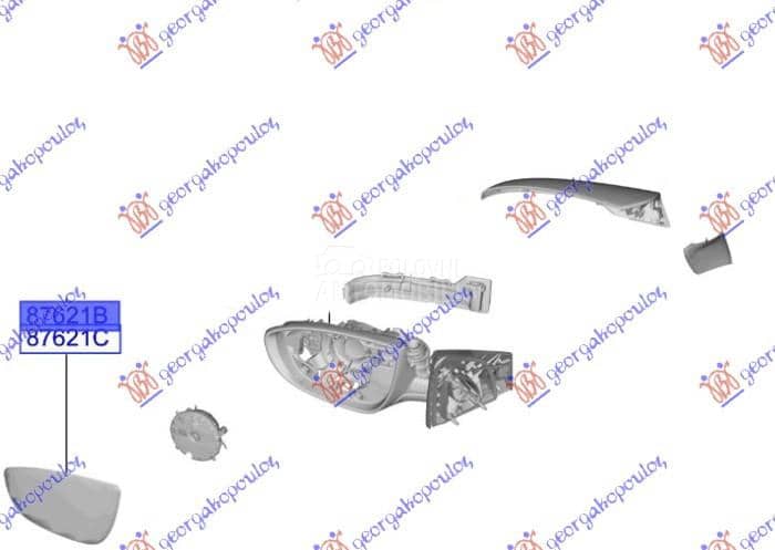 STAKLO RETROVIZORA SA...