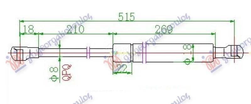 AMORTIZER GEPEK VRATA 355...