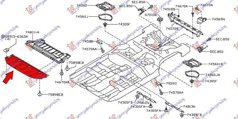 ZASTITA MOTORA PREDNJA (BENZIN