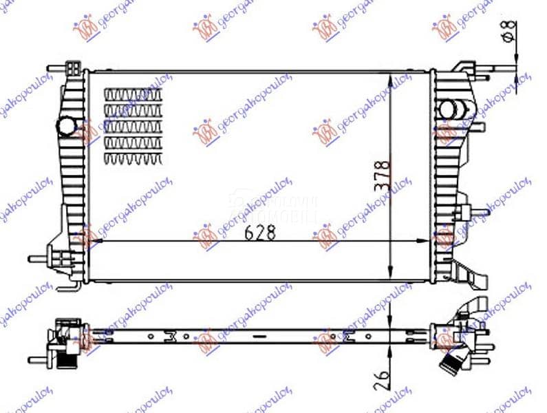 HLADNJAK MOTORA 1.5 dCi DIZEL
