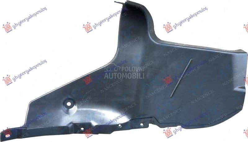 ZADNJE POTKRILO PLASTICNO Levo