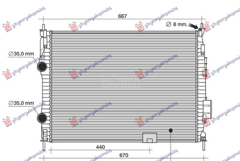 HLADNJAK MOTORA 2.0 BENZIN (AU
