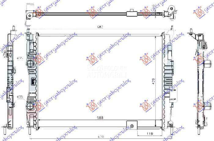 HLADNJAK MOTORA 1.6 BENZIN (59
