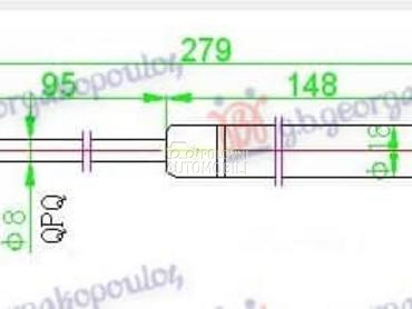 AMORTIZER GEPEK VRATA 4... za Volkswagen Passat B5 od 1997. do 2000. god.