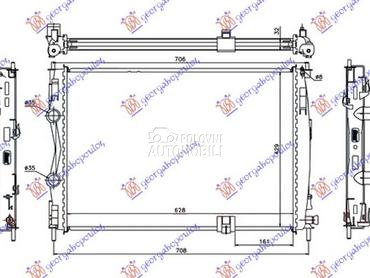 HLADNJAK MOTORA 2.0 DCi (63x44 za Nissan Qashqai od 2007. do 2010. god.