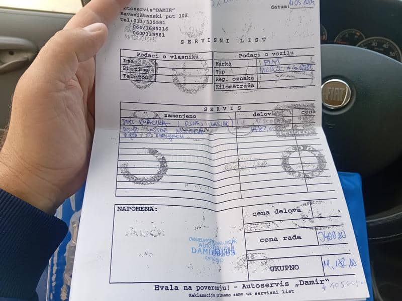 Fiat Punto 1.3multijet 1vlsnk