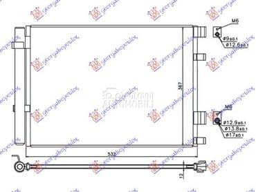 HLADNJAK KLIME za Hyundai i20 od 2012. do 2014. god.