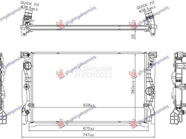 HLADNJAK MOTORA za BMW 840 za 2018. god.