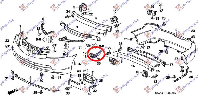 NOSAC PREDNJEG BRANIKA BOCNI P