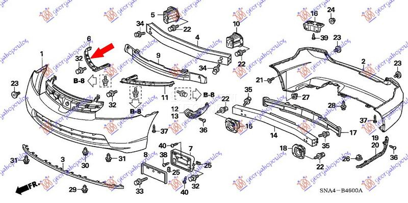 NOSAC PREDNJEG BRANIKA GORNJI