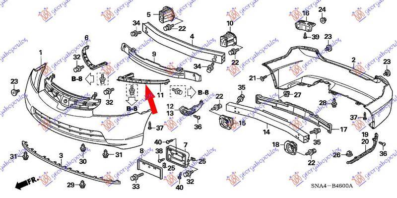 NOSAC PREDNJEG BRANIKA GORNJI