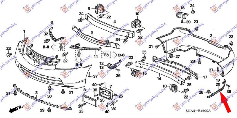 NOSAC ZADNJEG BRANIKA BOCNI PL