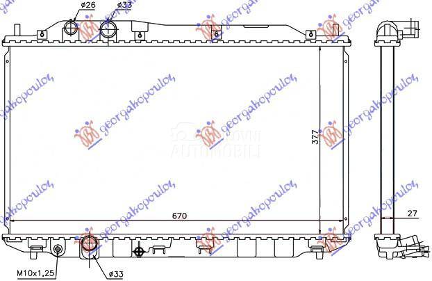 HLADNJAK MOTORA 1.6/1.8 16V (A