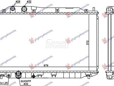 HLADNJAK MOTORA 1.4 BENZIN (MA za Honda Civic od 2006. do 2011. god.