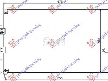 HLADNJAK KLIME 1.3 HIBRID - 1. za Honda Civic od 2006. do 2011. god.