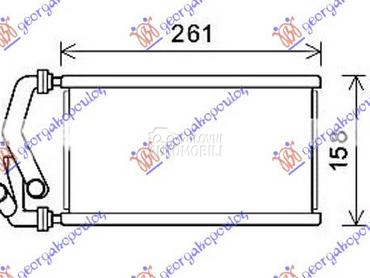 GREJAC KABINE (130x250x26) za Honda Civic od 2006. do 2011. god.