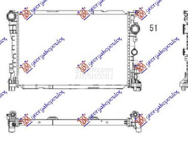HLADNJAK MOTORA 6.2 AMG BENZIN za Mercedes Benz C Klasa od 2011. do 2014. god.