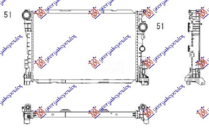 HLADNJAK MOTORA 6.2 AMG BENZIN
