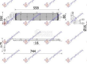 HLADNJAK MOTORA DODATNI... za Volkswagen Golf 7 od 2013. do 2016. god.