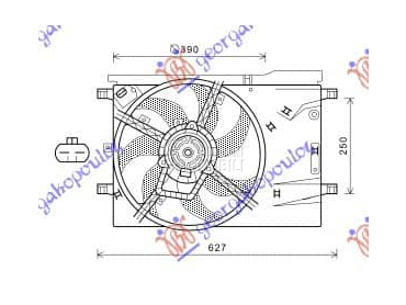 VENTILATOR HLADNJAKA... za Peugeot Bipper za 2008. god.