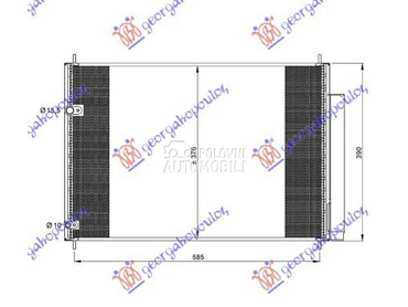 HLADNJAK KLIME za Toyota Verso od 2009. do 2013. god.