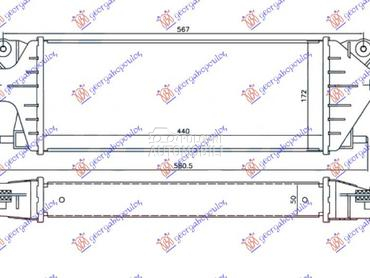 HLADNJAK INTERKULERA 2.0 JTD ( za Fiat Sedici od 2007. do 2025. god.