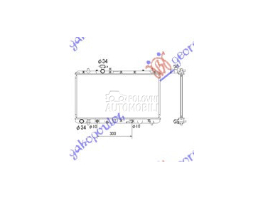 HLADNJAK MOTORA 1.5i/1.6i 16V za Fiat Sedici od 2007. do 2025. god.