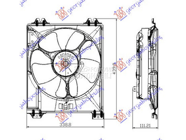 VENTILATOR KOMPLET (1.9JTD 1.9 za Suzuki SX4 od 2007. do 2013. god.