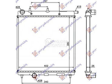 HLADNJAK MOTORA za Citroen C3 od 2016. do 2024. god.