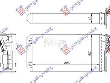 GREJAC KABINE (250x157)-99 (TI za Peugeot 406 od 1996. do 2005. god.