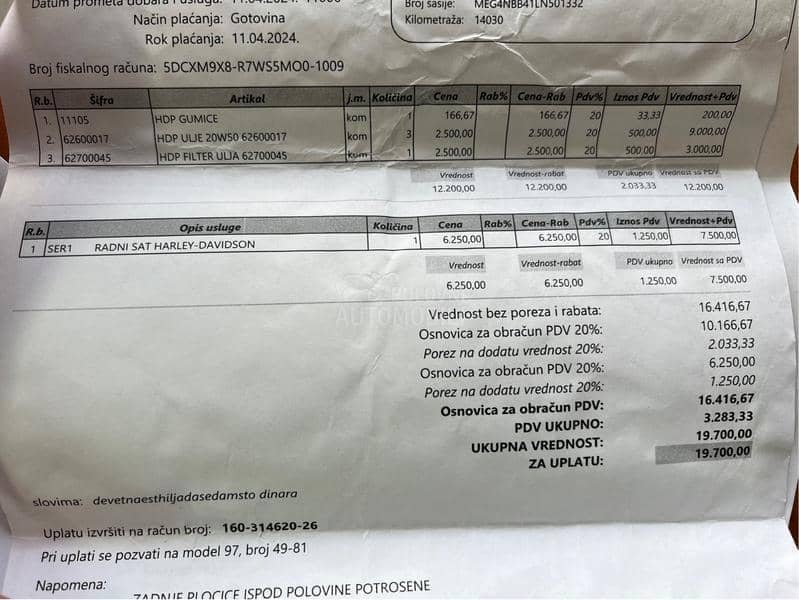 Harley Davidson street rod XG 750