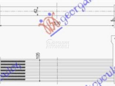 HLADNJAK INTERKULERA 1.5 DCI za Renault Kangoo od 2003. do 2008. god.