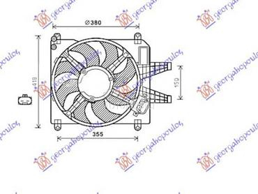 VENTILATOR KOMPLET... za Fiat Marea od 1996. do 2007. god.