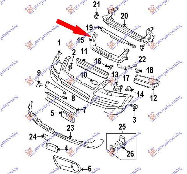 NOSAC PREDNJEG BRANIKA CENTRAL