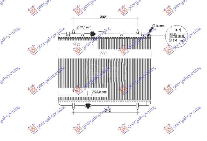 HLADNJAK MOTORA 1.6-2.0...