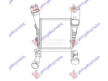 HLADNJAK INTERKULERA 2.5-3.0-5 za Porsche Cayenne od 2010. do 2015. god.