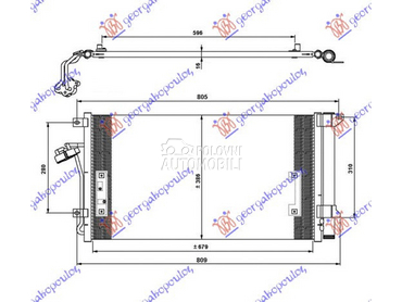 HLADNJAK KLIME BENZIN/DIZEL (6 za Volkswagen Touareg od 2003. do 2010. god.