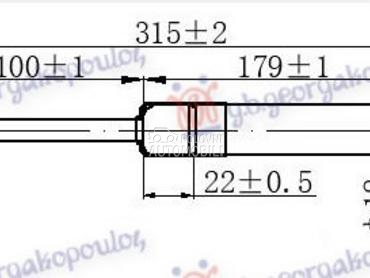 AMORTIZER GEPEK STAKLA (315L-5 za Volkswagen Touareg od 2003. do 2010. god.