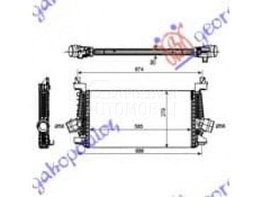 HLADNJAK INTERKULERA... za Opel Astra H od 2004. do 2010. god.