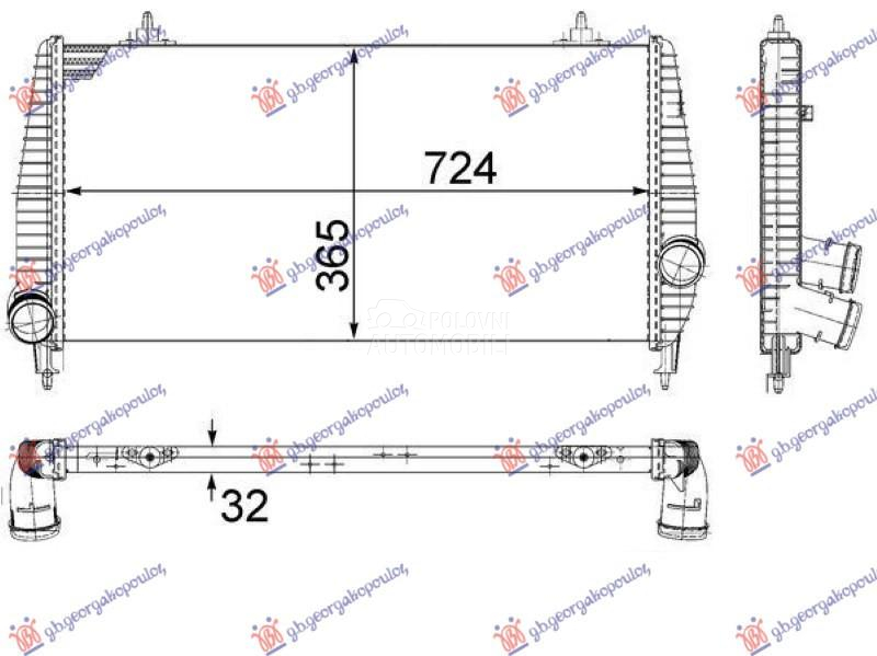 HLADNJAK INTERKULERA 2.2 DIZEL
