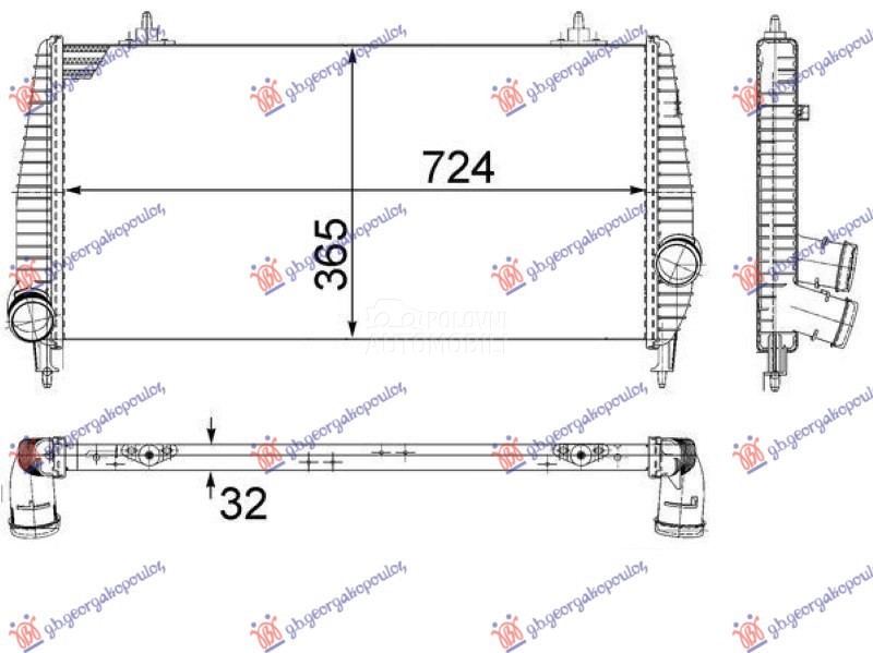 HLADNJAK INTERKULERA 2.2 DIZEL