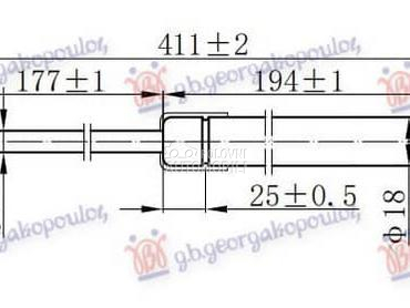 AMORTIZER HAUBE 390 njutna za BMW X6 od 2008. do 2014. god.