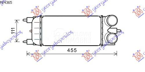 HLADNJAK INTERKULERA 1.6 HDi (