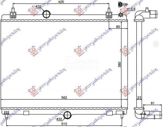 HLADNJAK MOTORA 1.6 THP-VTI BE