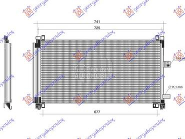 HLADNJAK KLIME 2.2 HDI/3.0 HDI za Citroen C5 od 2008. do 2016. god.